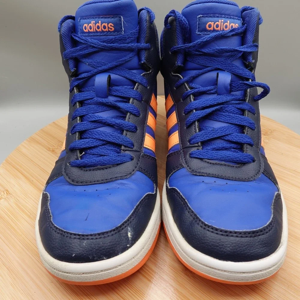 Adidas Size 6 Hoops Mid 3.0 GZ7769 Unisex Kids Blue/Orange Basketball Shoes Flaw